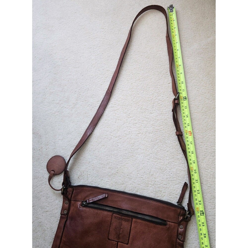 Harbour 2nd Vera Genuine Leather Crossbody Bag Brown Adjustable Strap Purse Boho - Picture 10 of 10